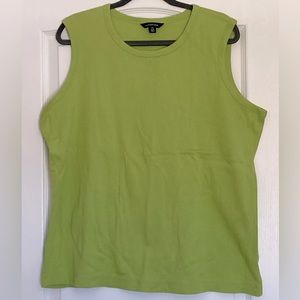 Avocado round neck tank top, size 18-20 (XL) NWT, Land’s End brand